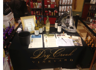 DCV Wine Display at Mollie's Store